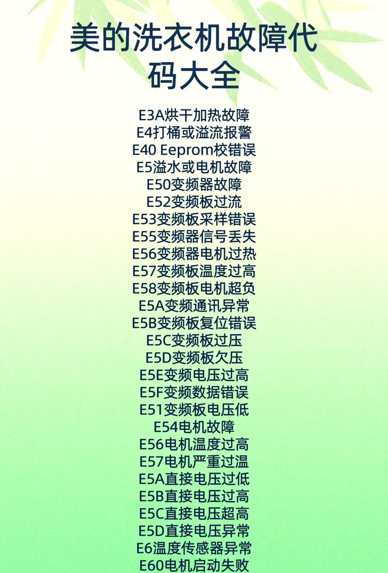 美的洗衣机故障码E5d